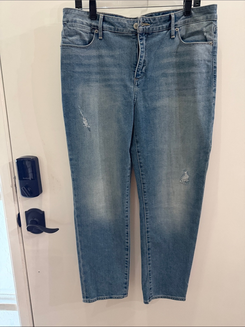 Lucky Brand Light Blue Distressed Women's Jeans Hayden Crop